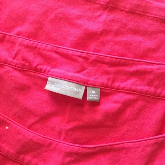 croft & barrow Red Tank Top - Picture 3 of 3